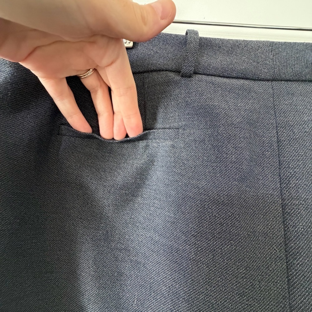 Calvin Klein Navy Suit Dress Trouser Pants Size 16 - Picture 6 of 10
